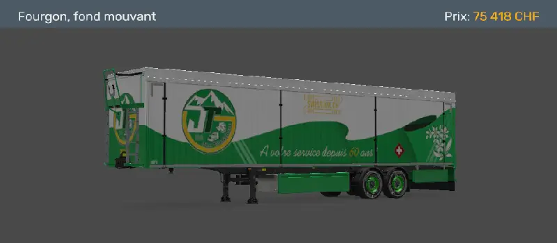 Jim transport skin fourgon fond mouvant