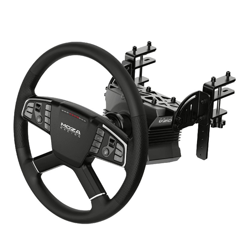 Setup MOZA Racing avec TSW Truck Wheel monté sur base