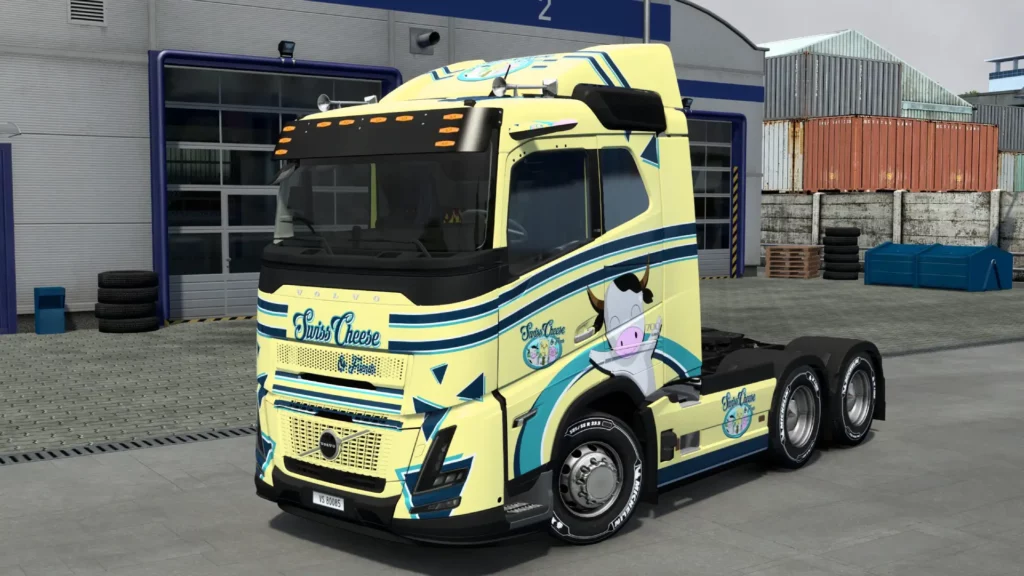 Skin Volvo FH Swiss Cheese Euro Truck Simulator 2