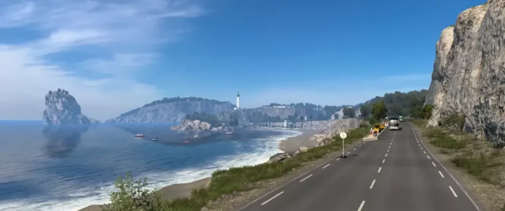 Route cotiere grand utopia phare euro truck simulator 2