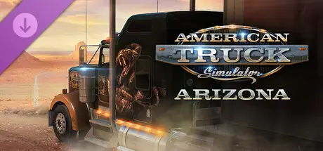 DLC Arizona pour American Truck Simulator avec camion dans le désert de l'Arizona